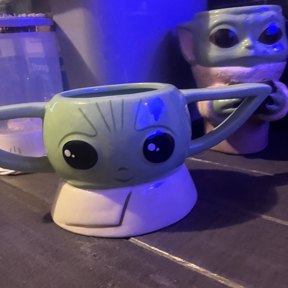 Star Wars Green and White Baby Yoda Mug